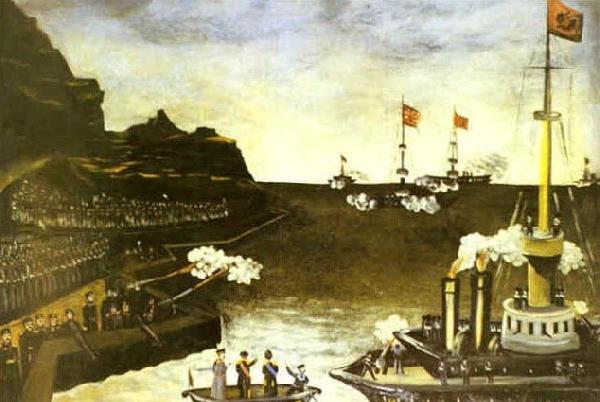 Niko Pirosmanashvili The Russian-Japanese War oil painting image